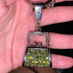 Crystal bag/purse charm Keychain nwt